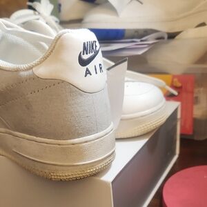Nike Air  Force 1 .07 ACW White and Gray Sneakers